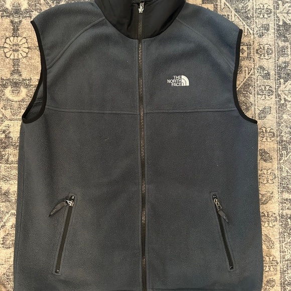Vintage 90s North Face Vest Fleece Polartec Sleeveless Jacket Size: XL Gray - Picture 1 of 3
